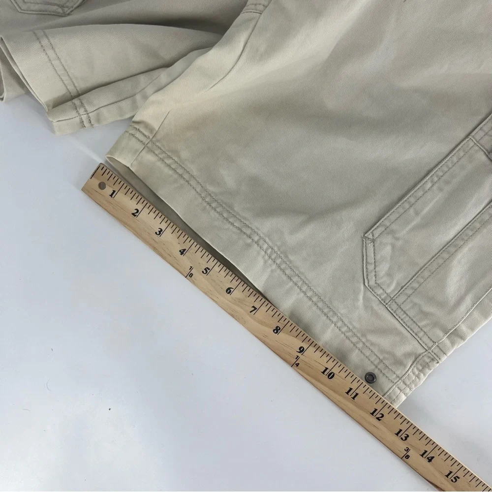 NWT Y2K Unionbay Shorts Mens 32 Tan Baggy Loose Wide Cargo Skater Grunge Hip Hop
